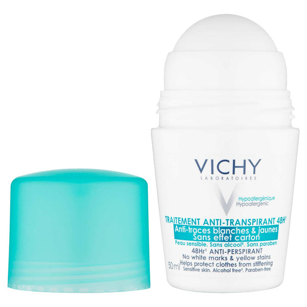 Vichy - 48H No Marks Roll On Anti Perspirant 50ml