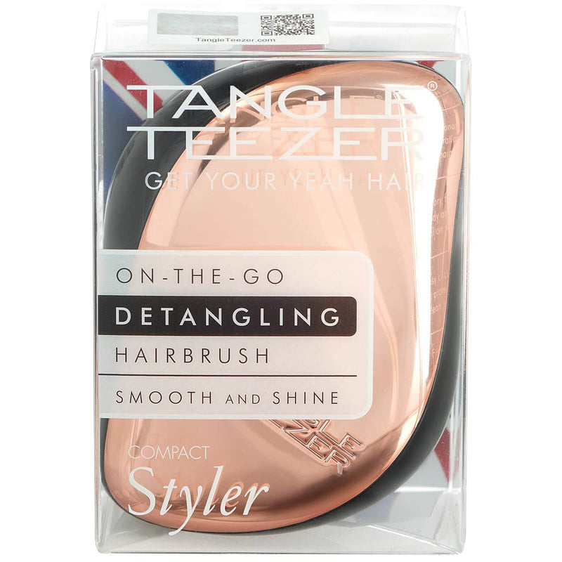 Tangle Teezer - On The Go Detangling Hairbrush Compact Styler Rose Gold