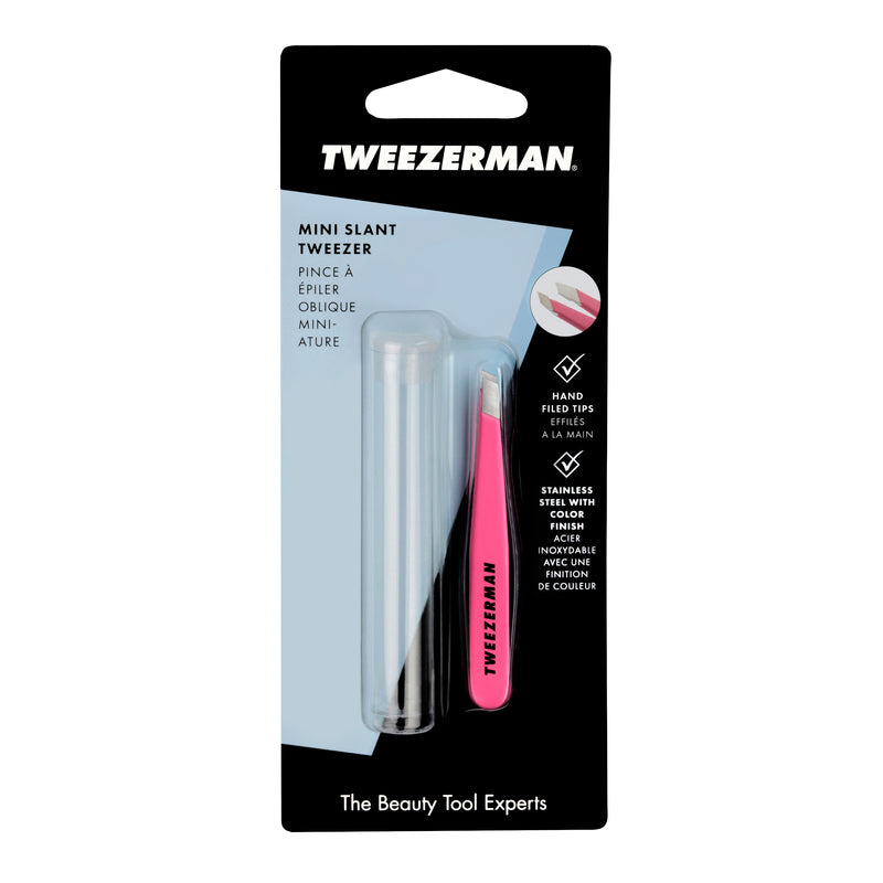 Tweezerman - Mini Slant Tweezer Neon Pink