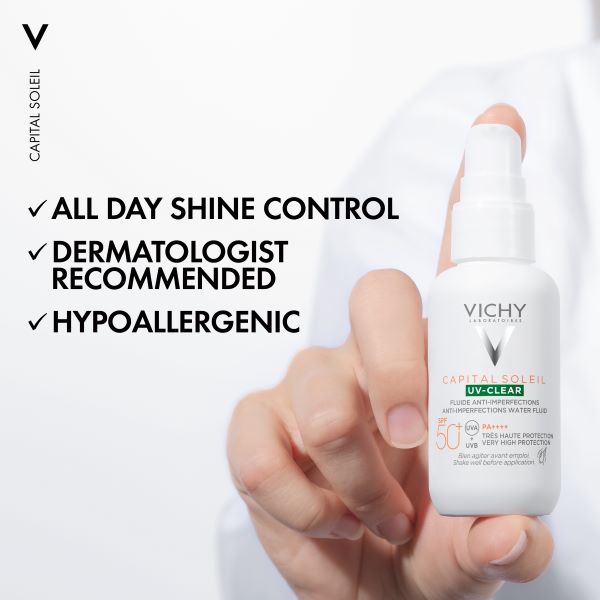 Vichy - Capital Soleil UV Clear Mattifying SPF50+ with Salicylic Acid 40ml