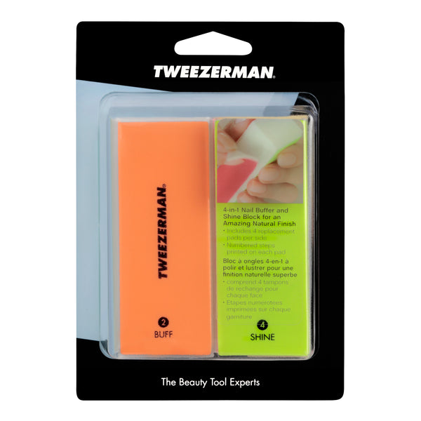 Tweezerman - Neon File, Buff, Smooth & Shine Block