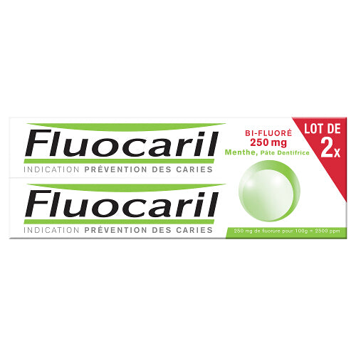 Fluocaril - Bi-Fluoride Mint Toothpaste 2 x 75ml