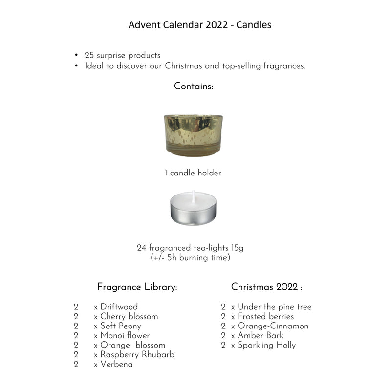 Durance - Luxury Advent Calendar Scented Candles 2022