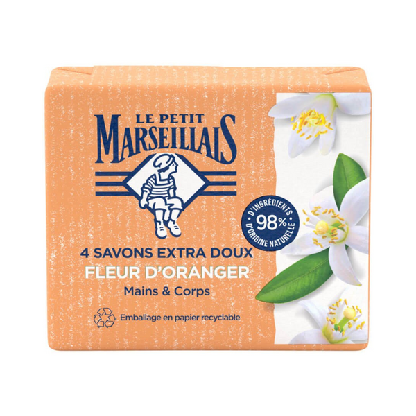 Le Petit Marseillais - Orange Blossom Soap 4x100g