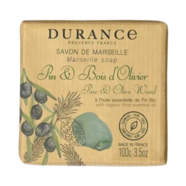 Durance - Pine & Olive Wood Marseille Soap 100g