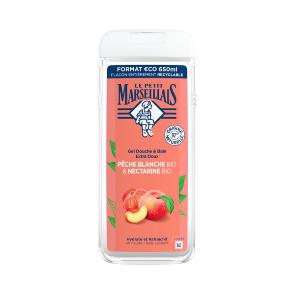 Le Petit Marseillais - Bio White Peach & Nectarine Shower Gel 650ml