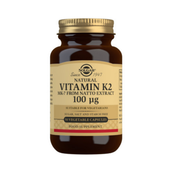 Solgar - Vitamin K2 (MK-7) 100 mcg 50 Vegetable Capsules