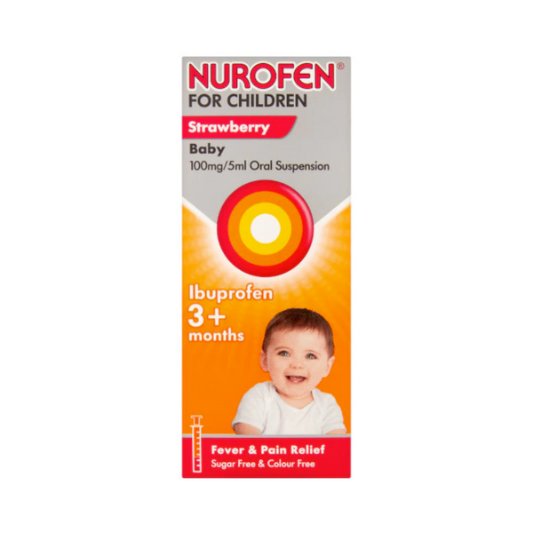 Nurofen - Baby Oral Suspension Strawberry 3 Months+ 100mg/5ml