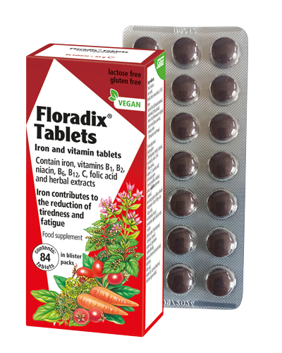 Floradix - Iron & Vitamin Tablets  84 Tablets