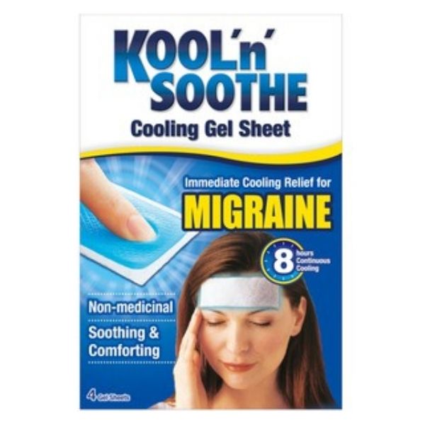 Kool 'n' Soothe  - Migraine Cooling Strips Pack of 4