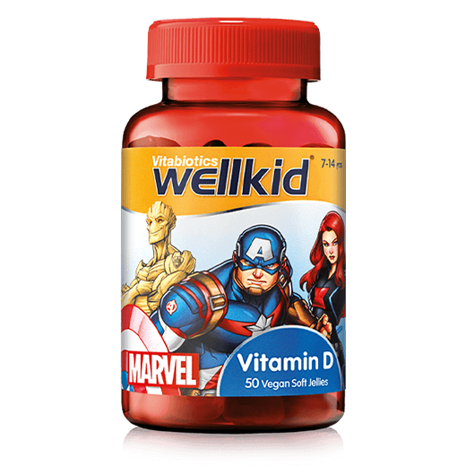 Vitabiotics - Wellkid Marvel Vitamin D 50 Vegan Soft Jellies