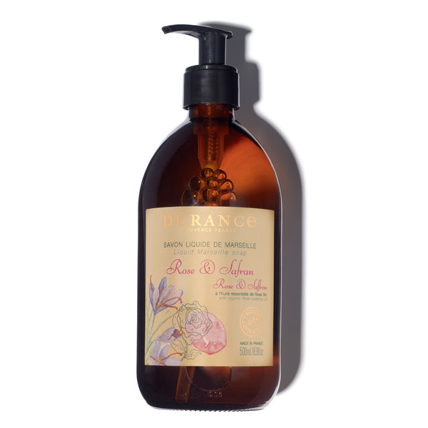 Durance - Rose & Saffron Liquid Marseille Soap 500ml