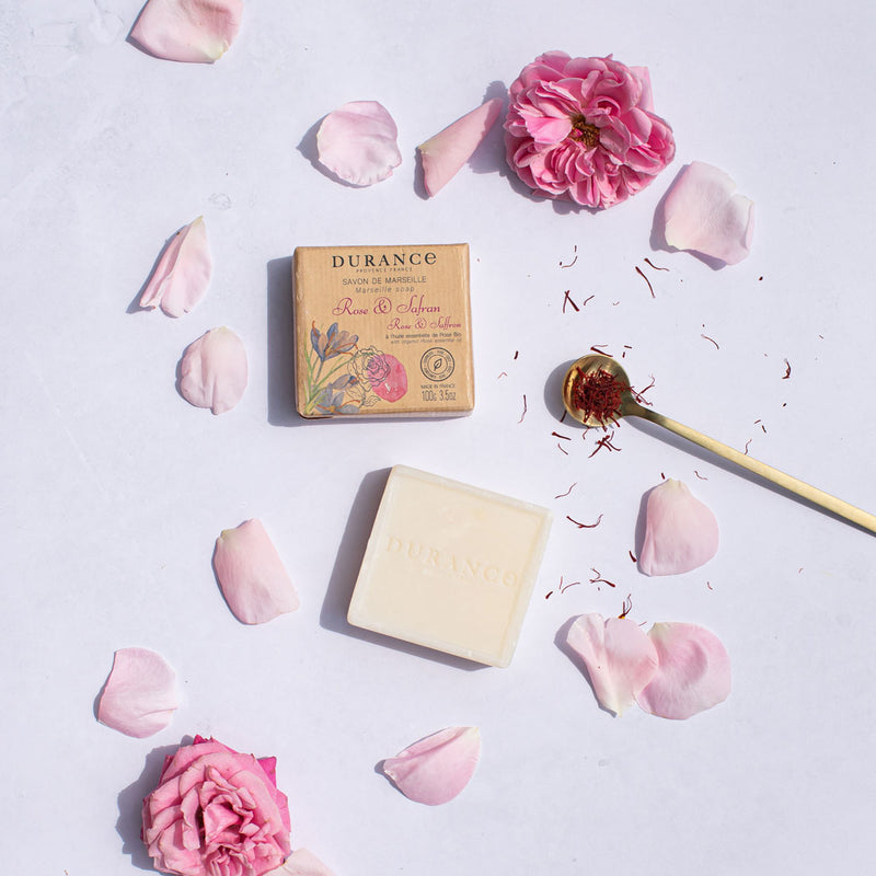 Durance - Rose & Saffron Marseille Soap 100g
