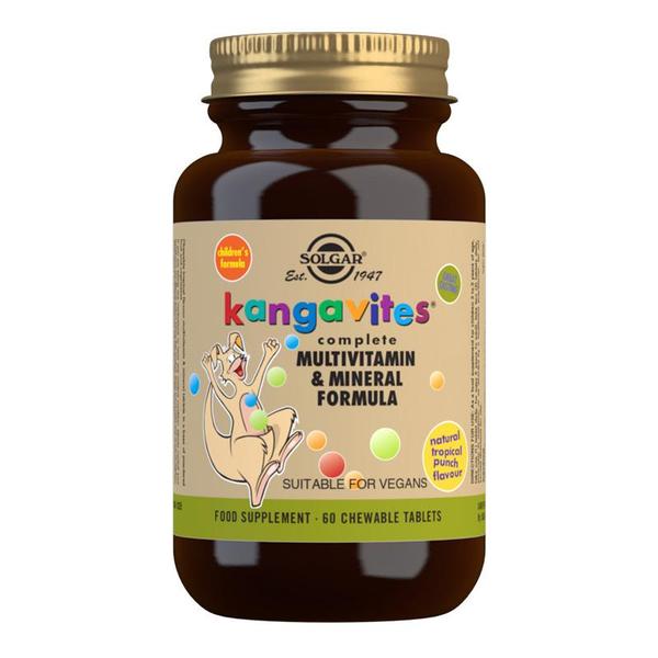 Solgar - Kangavites Tropical Punch Complete Multivitamin and Mineral Formula Chewable 60 Tablets