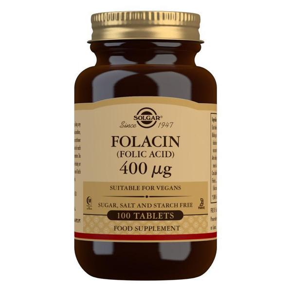 Solgar - Folacin (Folic Acid) 400mcg 100 Tablets