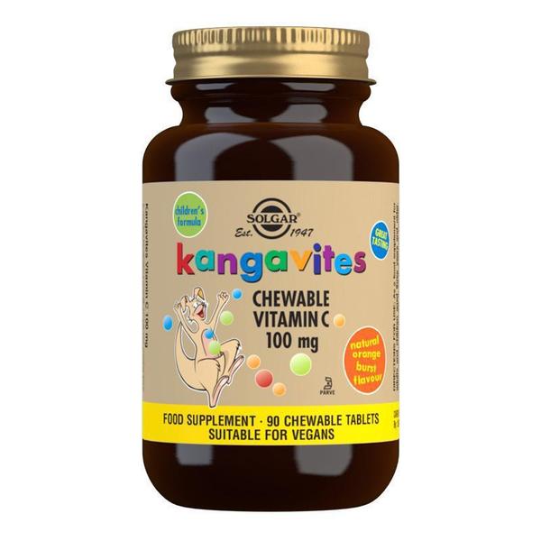 Solgar - Kangavites Chewable Vitamin C 100 mg 90 Tablets