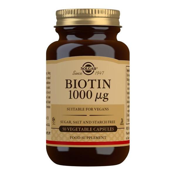 Solgar - Biotin 1000 mcg 50 Vegetable Capsules