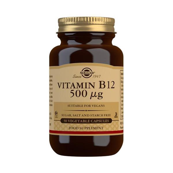 Solgar - Vitamin B12 500 mcg 50 Vegetable Capsules