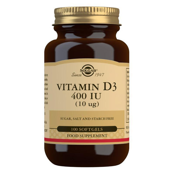 Solgar - Vitamin D3 400 IU (10 µg) 100 Softgels