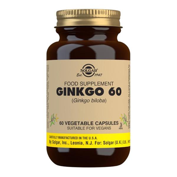 Solgar - Ginkgo 60 Vegetable Capsules