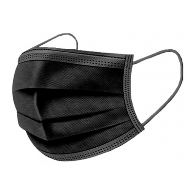 Black Disposable Masks - Pack of 50