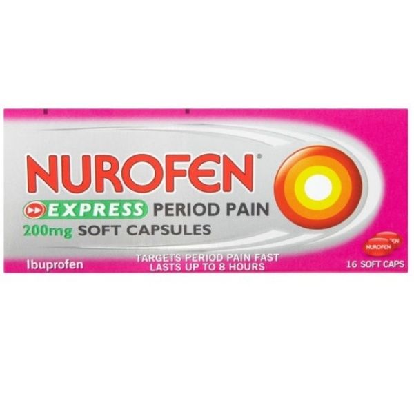 Nurofen - Express Period Pain Capsules 200mg x16