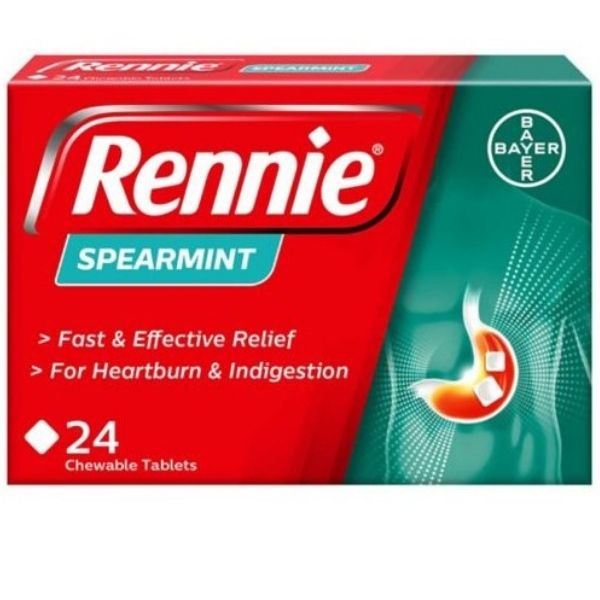 Rennie - Spearmint 24 Tablets