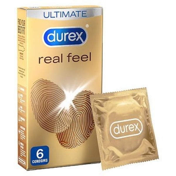 Durex - Real Feel Non Latex Condoms 6 Pack