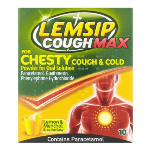 Lemsip Coughmax Lemon Sachets 10