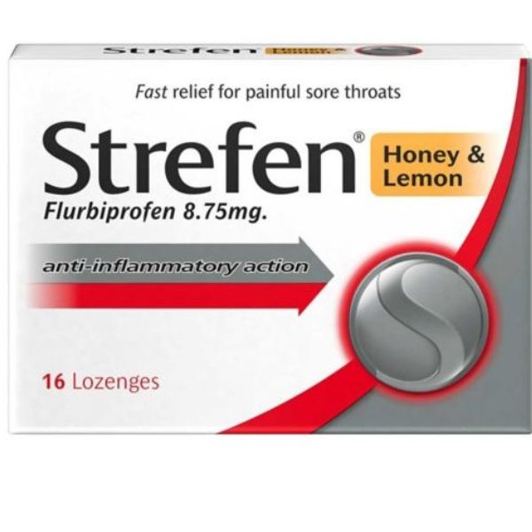 Strefen - Honey & Lemon Lozenges Sore Throat 16x