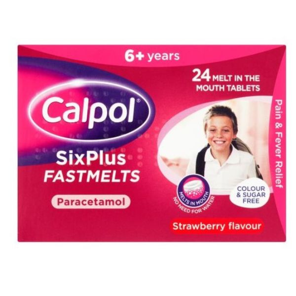 Calpol - Sixplus Fastmelts Paracetamol 24 Tablets