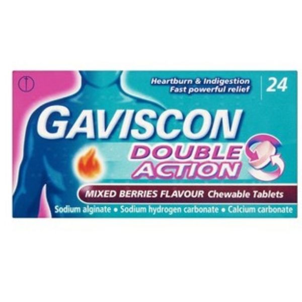 Gaviscon - Double Action Mixed Berries Tablets Pack of 24