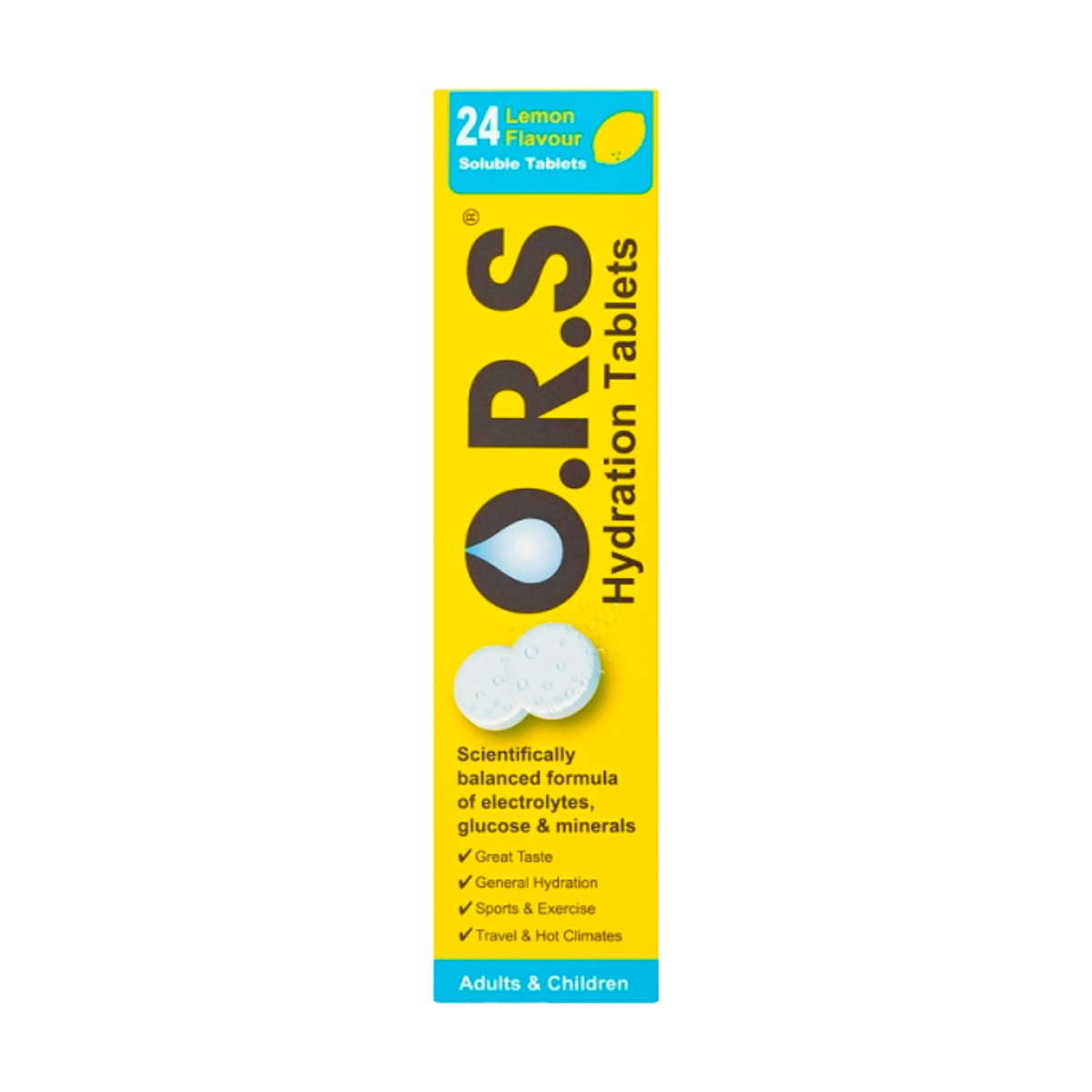 O.R.S. - Hydration Tablets Lemon Flavour 24 Tablets – The French Pharmacy
