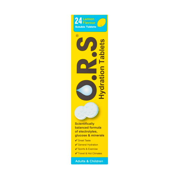 O.R.S. - Hydration Tablets Lemon Flavour 24 Tablets