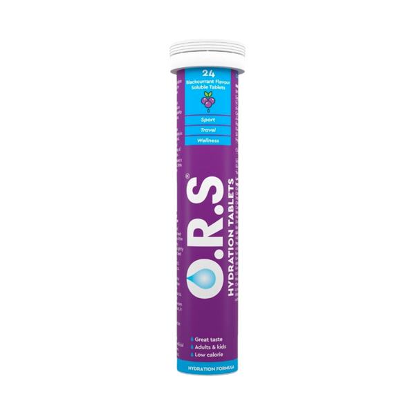 O.R.S. - Hydration Tablets Blackcurrant Flavour 12 Tablets