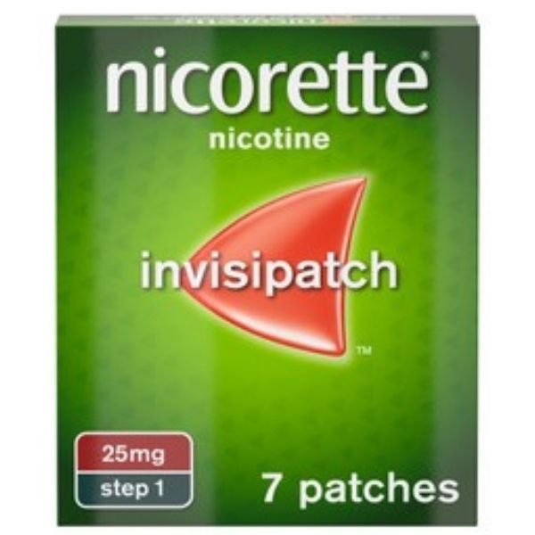 Nicorette invisipatch 25mg 7 Nicotine Patches