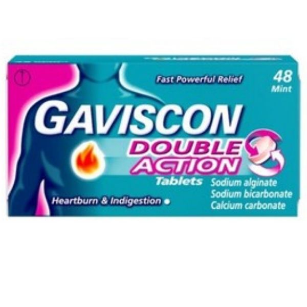 Gaviscon - Double Action Tablets Mint Pack of 48