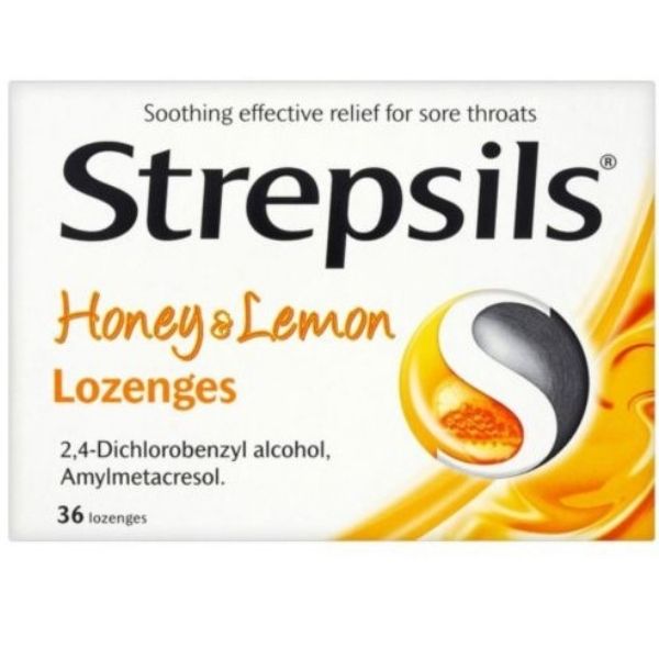 Strepsils - Honey & Lemon Lozenges Sore Throat 36x