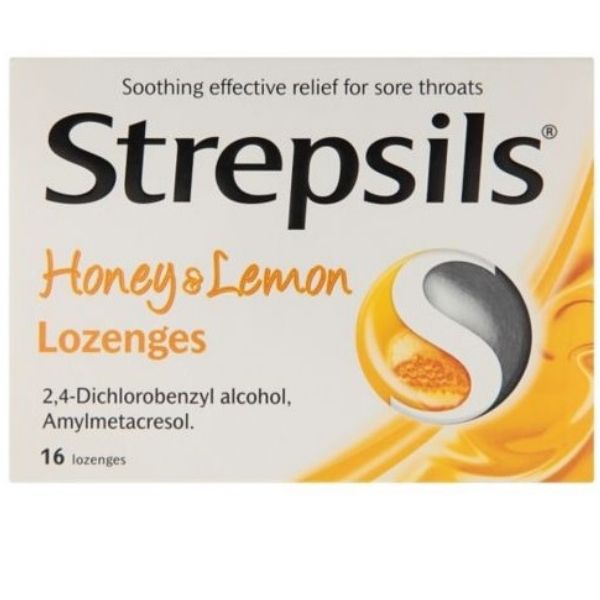 Strepsils - Honey & Lemon Lozenges Sore Throat 16x
