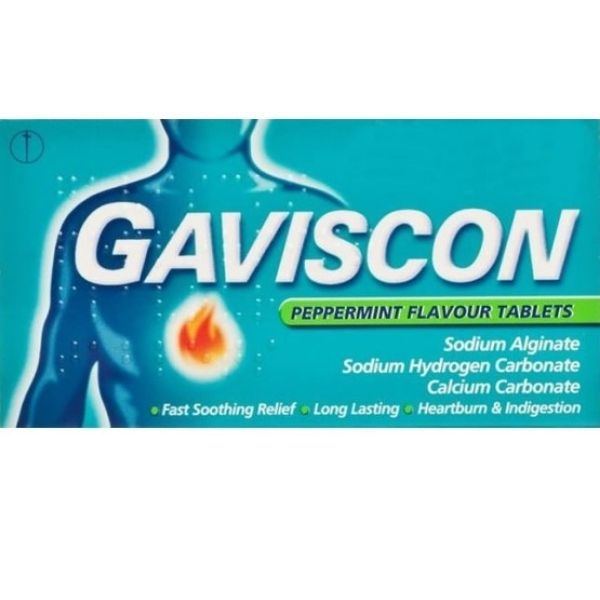 Gaviscon - 250mg Peppermint Tablets x24