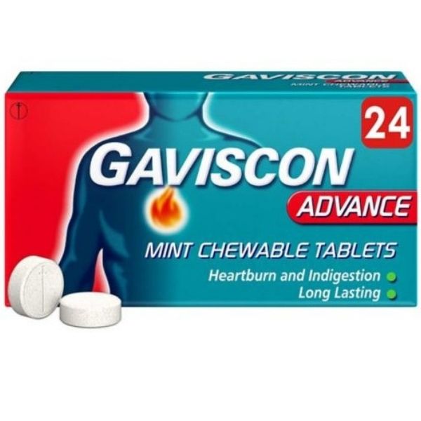 Gaviscon - Advance mint chewables 24s