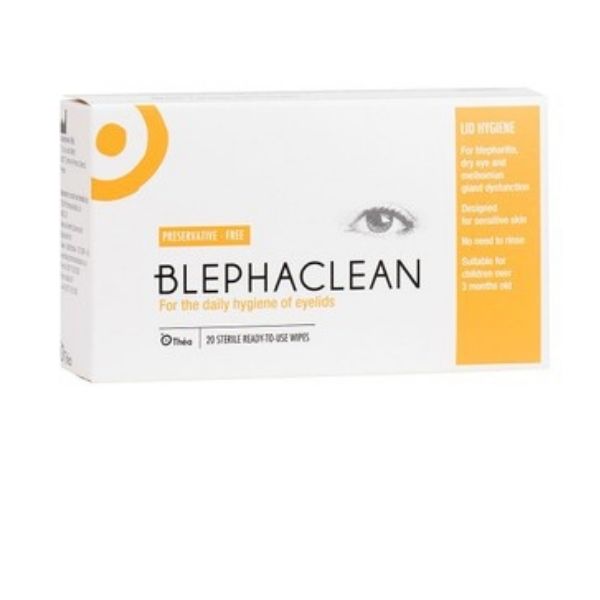 Blephaclean - Sterile Eyelid Cleansing Wipes Pack of 20