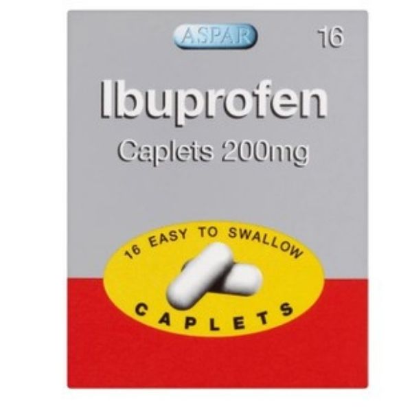 Ibuprofen - Caplets 200mg Pack of 16