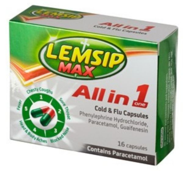 Lemsip - Max All in 1 Cold & Flu Capsules 16