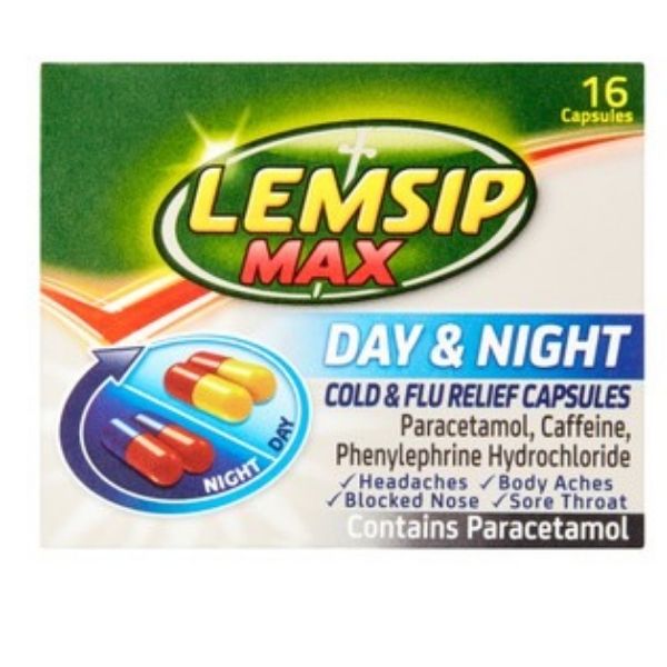 Lemsip - Max Cold & Flu Day & Night 16 Capsules