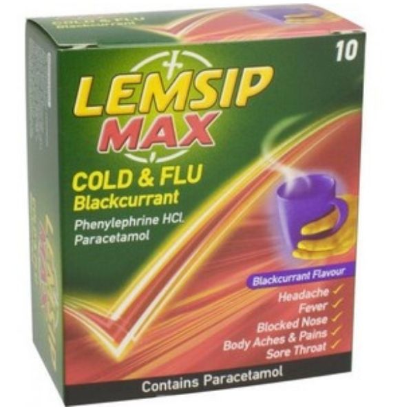 Lemsip - Max Blackcurrant 10 Sachets
