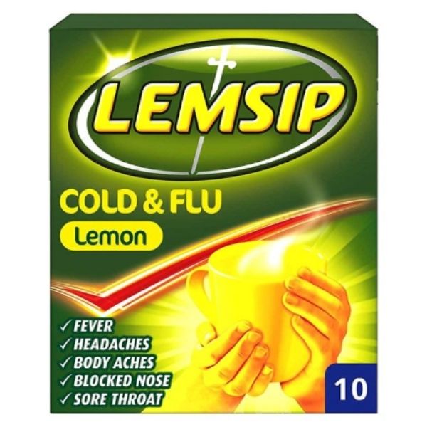 Lemsip - Cold & Flu Lemon Flavours 10 Sachets