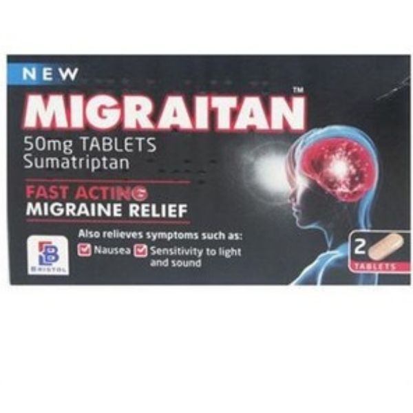 Migraitan - 50mg Tablets 2x