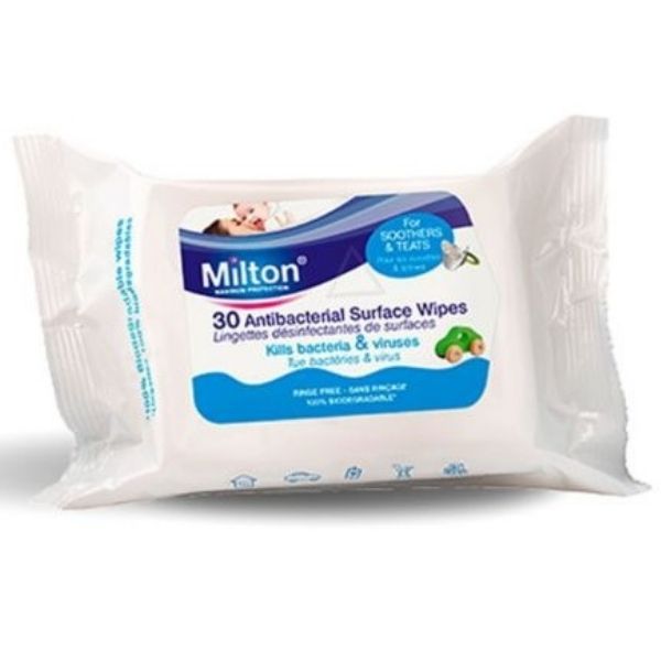 Milton - Anti-Bacterial Surface Wipes x30