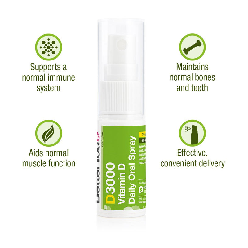 BetterYou - D3000 Vitamin D Oral Spray 15ml